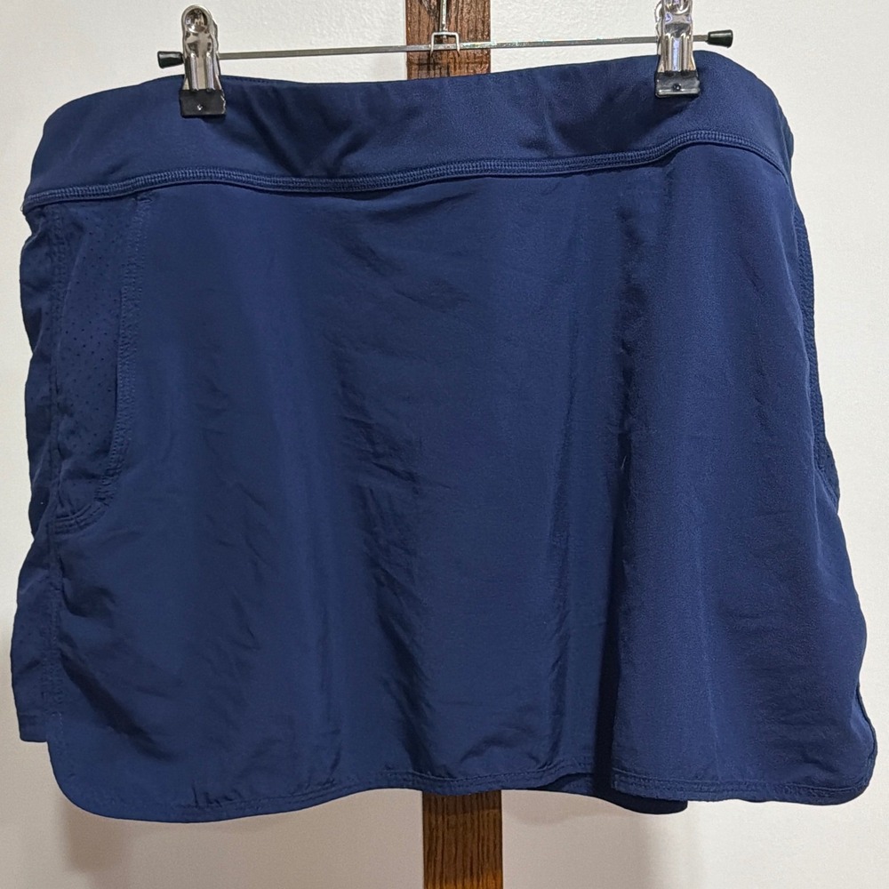 Vineyard Vines Womens XL Navy Blue Performance Golf Tennis Skort Pockets Active